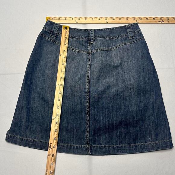 Talbots Petite Vintage Denim Skirt Size 6 (Medium) Made With 100% Cotton - Picture 4 of 4